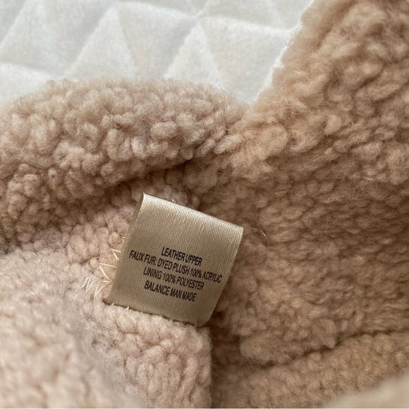 Blondo Waterproof Serene Moccasin Brown Suede Sherpa Slippers Women 9M Cozy Warm - Picture 3 of 11